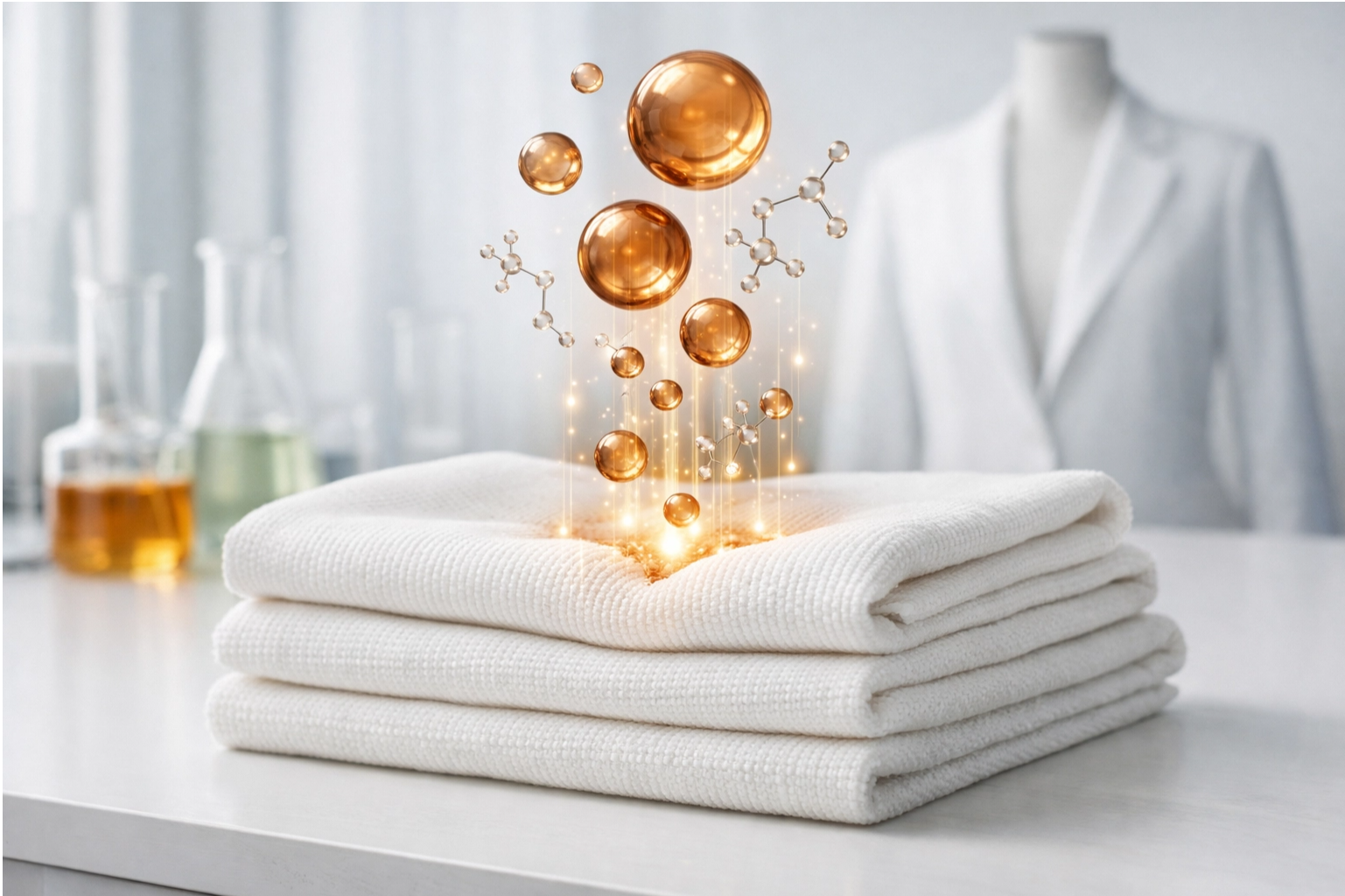 Fabric infusion with copper molecules